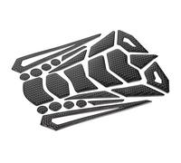 Protector de Tanque de Aceite, Pegatina Negra para Tanque de Combustible de Motocicleta, Diseño de Espina de Pescado Antidesvanecimiento, Modificación Adhesiva Fuerte para Motocicleta