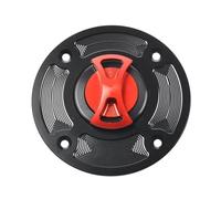 Protector de Tanque Tapón De Combustible Extracción Rápida, Cierre Rápido Y Apertura para Suzuki para Bandit 1200 GSF1200 2001 2002 2003 2004(Rosso)