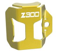 Protector de tapa de depósito de líquido de freno trasero de motocicleta compatible con Z300 Z 300 300 300r 2008-2023 2022 2021 (A rojo)(A Golden Z300)