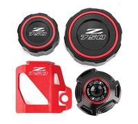 Protector De Tapa De Depósito De Líquido De Frenos Y Tapa De Llenado De Aceite Para Motocicletas Z750, Z 750 S, Z750S, Años 2005 A 2010 Y 2011 Y 2012.(4pcs Red)