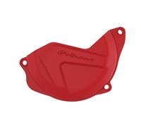 POLISPORT 8446900002 - Protector de tapa de embrague fabricado en poliamida resistente a los impactos compatible con motocicletas Honda en color rojo