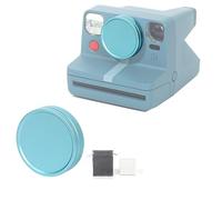 Protector de tapa de lente para Polaroid NOW 2/3/NOW + 2/3, cubierta protectora de aleación de aluminio, antipolvo, antiarañazos, cubierta de lente de cámara, protector impermeable (azul)