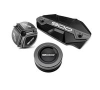 Protector de Tapa de llenado de Aceite del depósito Maestro del Cilindro de líquido de Frenos de Motocicleta Compatible con Z900 Z 900 2017-2025(3-Grey)