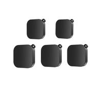 Protector de Tapa Lente Silicona, Compatible con GoPro, Hero 13 | Tapa de lente negra anticaída y resistente al polvo, 3.5 x 3.5 x 0.7cm(Black 5 pcs)