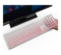 Protector de teclado de silicona, diseño ultrafino, ajuste perfecto para ordenadores de sobremesa HP Pavilion All In One de 27 pulgadas, resistente