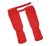 ＡＷＨＡＯ Protector de Tibia y Empeine Multideporte Espinillera Elástica de Tela Protección Acolchada para Principiantes, Entrenamiento, Red, M