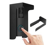 Protector de timbre de puerta, cubierta de timbre de puerta de acero resistente al viento, cubierta impermeable para timbres de puerta, cubierta de timbre visual de metal para lluvia