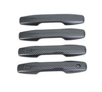 Protector de tirador de puerta de ABS para Toyota RAV4 2026, protección completa contra arañazos, embellecedor de manija de puerta, fácil instalación sin cinta adhesiva, negro (fibra de carbono)