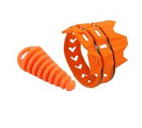 Protector de Tubo de Escape Silenciador redondo para motocicleta, protector de escape, juego de tapones para tubo de escape, compatible con KTM y Yamaha. Protección térmica para tubo(Orange set)