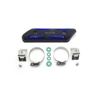 Protector de tubo de escape universal para motocicleta, protector térmico antiescaldamiento, compatible con KTM FE CRF YZF KXF RMZ Motocicleta Protector de Tubo de Escape Cubierta(Blue)