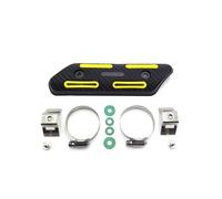 Protector de tubo de escape universal para motocicleta, protector térmico antiescaldamiento, compatible con KTM FE CRF YZF KXF RMZ Motocicleta Protector de Tubo de Escape Cubierta(Yellow)
