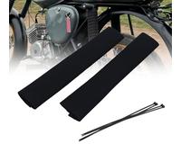 Protector de tubo de horquilla de neopreno para motocicleta, compatible con Simson S50, S51, S70 - Cubierta protectora para amortiguador de golpes (negro) - Incluye 4 bridas
