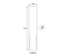 Protector de tubo diagonal de bicicleta MTB Zefal DT Armor ( XL )