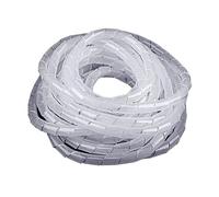 Protector de tubo en espiral de 6-30 mm for cable de bobinado de línea, funda protectora de plástico for cable de 1 a 10 m(White,14MM-10METERS)