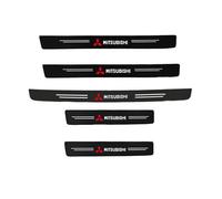Protector de Umbral de Puerta de Coche Pegatinas Protectoras para Mitsubishi ASX 2016-,3D de Fibra de Carbono Pegatina Pasta Protector Tira Auto Umbral de La Puerta Anti Scratch Cinta,5pcs