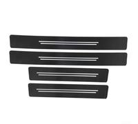Protector de umbral de puerta de fibra de carbono, adhesivo resistente a los arañazos, apto para la mayoría de los modelos de coche, SUV, camión, para una fácil instalación, protector de panel de