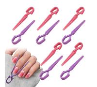 Protector de uñas - Juego de protectores de uñas | Escudos polacos ajustables con soportes de clip, kit de herramientas de uñas sin caos para arte en estilo de salón y práctica de cuidado del hogar