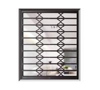 Protector de ventana de aleación de aluminio, plegable, invisible y deslizante, para dormitorio u oficina, 80 x 160 cm, puerta de prevención de intrusiones al aire libre