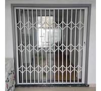 Protector de ventana expandible para seguridad en el hogar, parrilla de seguridad antirrobo con cerradura, barra de seguridad grande para puerta de empuje y tirar, salida plegable de liberación rápida