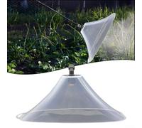 Protector de viento de plástico con forma de ventilador para mejorar la direccionalidad del rociado y limitar la dispersión ambiental en operaciones agrícolas al aire libre (cabezal único mediano)