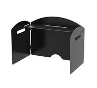 Protector de viento para estufa de camping con diseño plegable de varios tamaños y escudo resistente al viento para cocinar al aire libre, hecho de aleación de hierro y zinc para senderismo y picnic