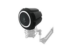 Protector de viento para micrófono, bola de aislamiento con filtro pop, protector de viento profesional para micrófonos de 45 mm a 60 mm, parabrisas de espuma absorbente de sonido con esponja gruesa
