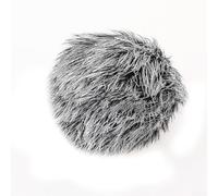 Protector de viento para micrófono de exterior de 5 a 10 mm, cubierta de viento peluda con protección de doble capa, reduce el ruido del viento hasta 40 dB, compatible (negro y blanco)