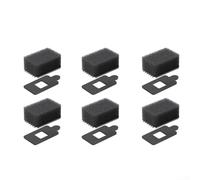 Protector de viento para micrófono Insta360 X4/X3Sponge Parabrisas Reducción de ruido Accesorio de audio al aire libre para vlogging, 3 pares, negro