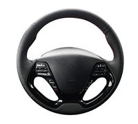 Protector de volante de coche personalizado para Kia para Ceed para Cee'd 2012-2017 envoltura de dirección de cuero Funda Volante Coche (Color : Red)