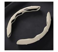 Protector de Volante segmentado para Ferrari F8 F355, Gamuza Antideslizante, cómoda y Agradable para la Piel, Absorbente del Sudor Funda para Volante(Beige)