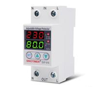 Protector de voltaje automático SVP916 Protector de sobretensiones ajustable, dispositivo eléctrico de seguridad con pantalla en tiempo real (80A)