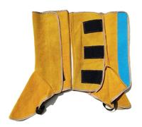 Protector de zapatos de cuero - Cubrepies de protección resistentes al calor y a la abrasión el trabajo del soldador - Polainas de soldadura, de botas de soldadura ignífugas, protectores de