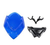 Protector Deflector De Viento para Parabrisas De Motocicleta con Soporte para Suzuki GSX-S1000 GSXS1000 GSXS GSX-S 1000 2015-2019 Protector De Carenado Deflector De Viento(Azul)