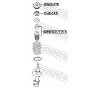 FEBEST GWSHB-F7F-KIT Juego de guardapolvos, amortiguador