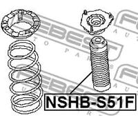 Protector del amortiguador neumático Eje delantero NSHB-S51F FEBEST para NISSAN