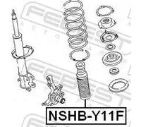 Protector del amortiguador neumático Eje delantero NSHB-Y11F FEBEST para NISSAN