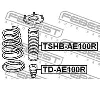 Protector del amortiguador neumático Eje trasero TSHB-AE100R FEBEST para TOYOTA