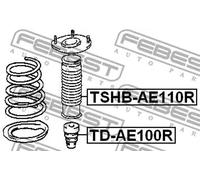 Protector del amortiguador neumático Eje trasero TSHB-AE110R FEBEST para TOYOTA