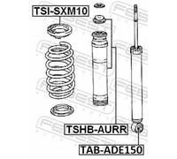 Protector del amortiguador neumático Eje trasero TSHB-AURR FEBEST para TOYOTA