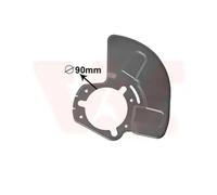 Protector del disco de freno Eje delantero, izquierda cincado 3745373 VAN WEZEL