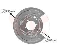 VAN WEZEL Chapa protectora contra salpicaduras, disco de freno para TOYOTA: Avensis (Ref: 5307374)