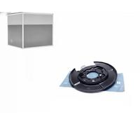 Protector del disco de freno Eje trasero izquierda 57SKV645 ESEN SKV para NISSAN