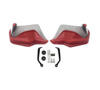 Protector del Manillar Paramanos compatibles con Honda TRANSALP750 XL750 2023 2024, Protectores de Parabrisas y protección contra el Viento guardamanos para Moto(Red Grey Set)