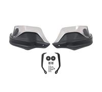 Protector del Manillar Paramanos de Motocicleta compatibles con Benelli TRK702 TRK702X TRK 702 702X 2022 2023, protección Parabrisas guardamanos para Moto(Black Grey Set)