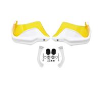 Protector del Manillar Paramanos de Motocicleta compatibles con BMW RNINET R NineT NINET R9T 9 T Pure Racer Scrambler 2014-2024 guardamanos para Moto(White Yellow Set)