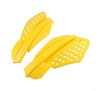 Protector del Manillar Paramanos de plástico para Motocicletas, Juego Protectores Manos, protección para el Manillar la Motocicleta guardamanos para Moto(Yellow)