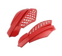 Protector del Manillar Paramanos de plástico para Motocicletas, Juego Protectores Manos, protección para el Manillar la Motocicleta guardamanos para Moto(Red)