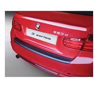 Protector del parachoques trasero ABS compatible con BMW Serie 3 F30 4 puertas 2012-2019 Negro