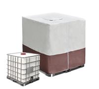 Protector del tanque de agua - Cubierta beige marrón de 560 gramos, carcasa impermeable resistente, protector con cremallera resisente a los rayos UV, tapa de tela Oxford resistente a la intemperie |