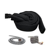 Protector del tubo del respirador - Envoltura de mordida anti -Cat, cubierta flexible pesada | Envoltura aislada calentada con cremallera de longitud completa, protección del tubo de respiración
